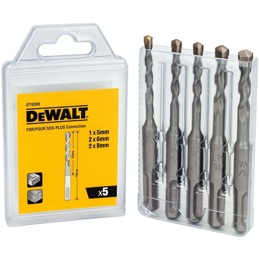 Сверло по бетону DeWalt Sds Plus S2 d. 10 х 110 мм