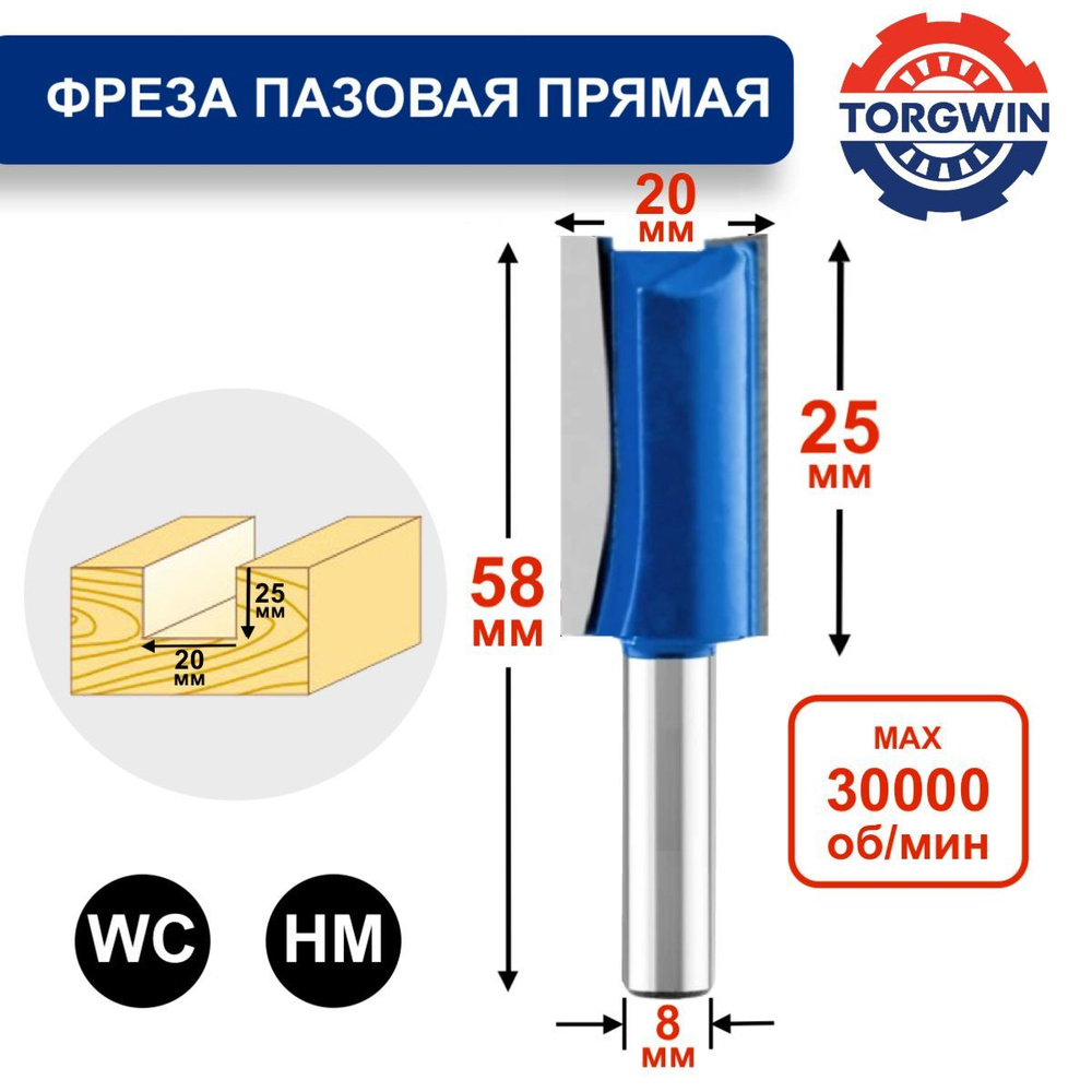 Фреза пазовая прямая Greapo D3 H15 (1001)