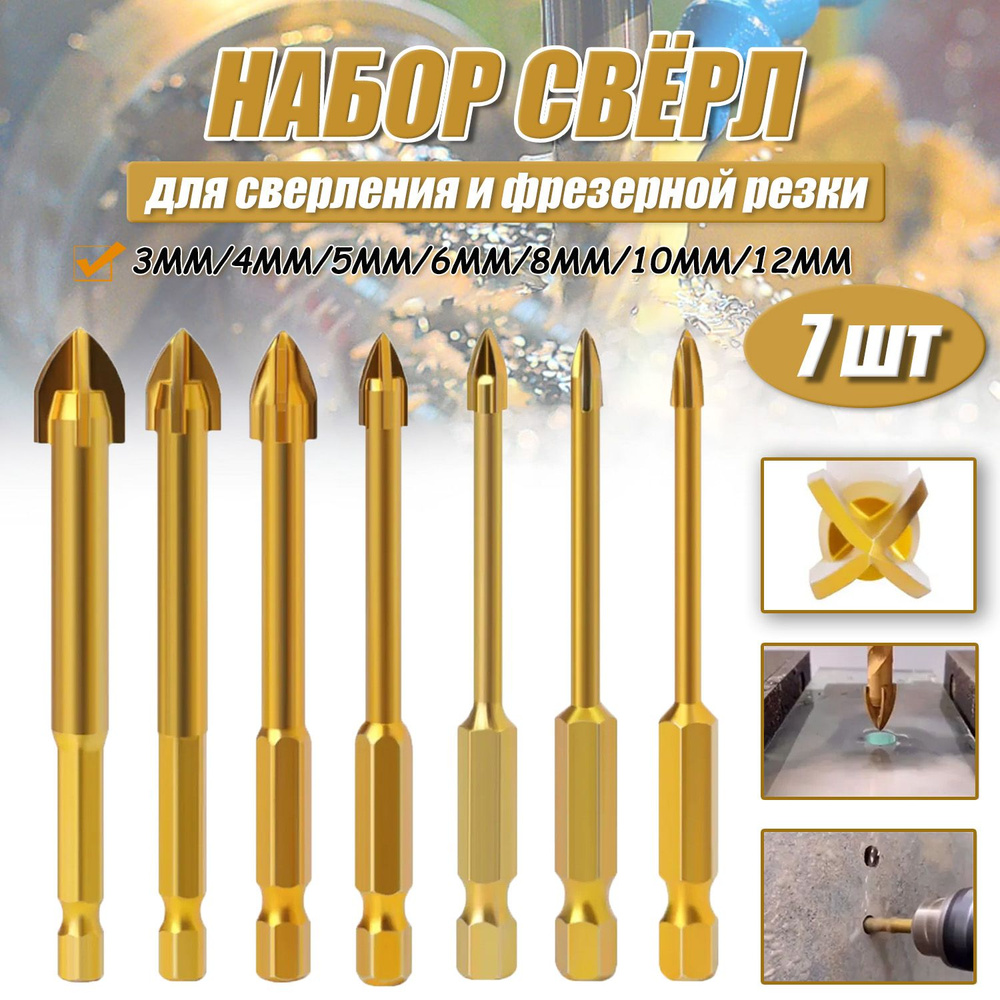 Сверло по стеклу и кафелю Seb d. 14 мм
